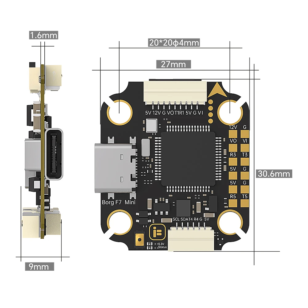 IFlight Borg F7 Mini Stack ICM - đánh giá và giá Fpv Flight Controller F7 Stack 60A