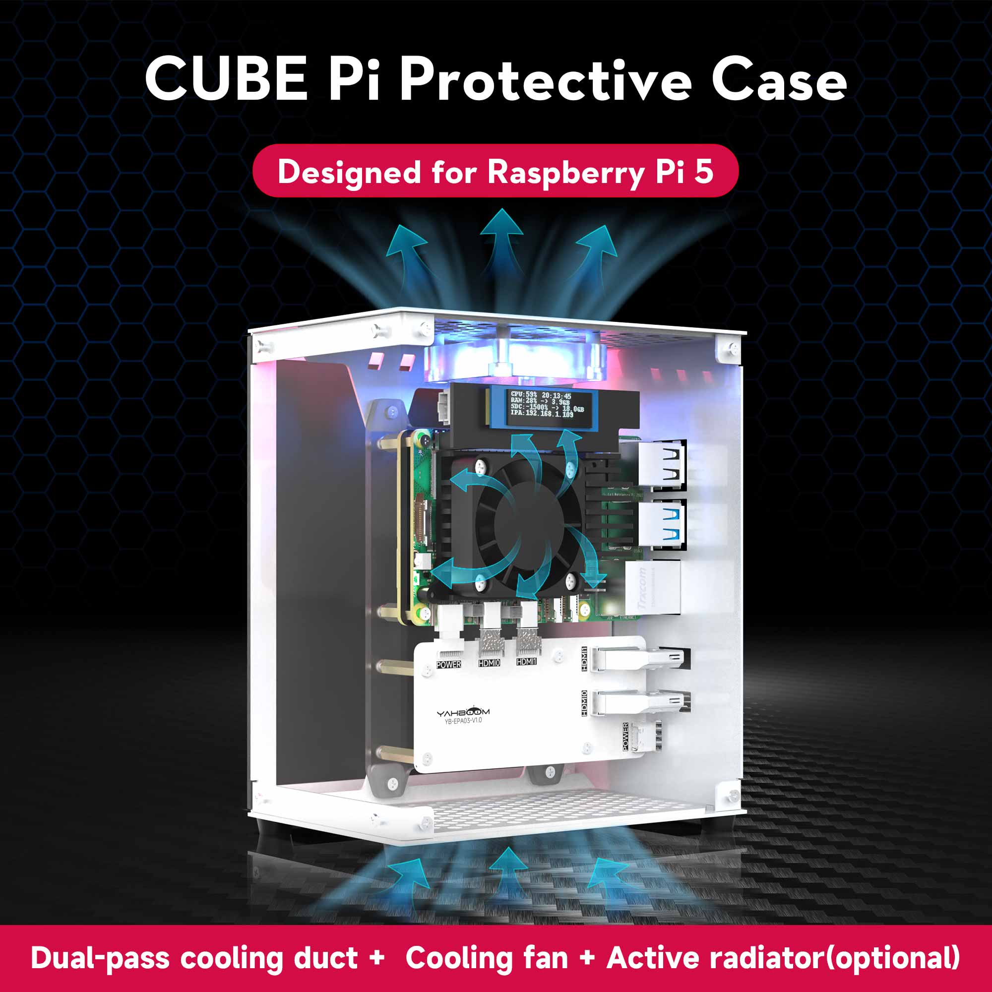 Raspberry Pi 5 Case Protective - đánh giá và giá Raspberry Pi 5 8Gb Kit